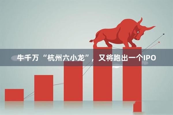 牛千万 “杭州六小龙”，又将跑出一个IPO